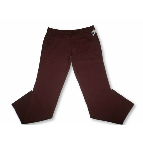 Gap Other - GAP CHINO LIVED-IN SLIM PANTS MENS SIZE 36X30 CHERRY COLOR ZIP FLY NEW WITH TAGS